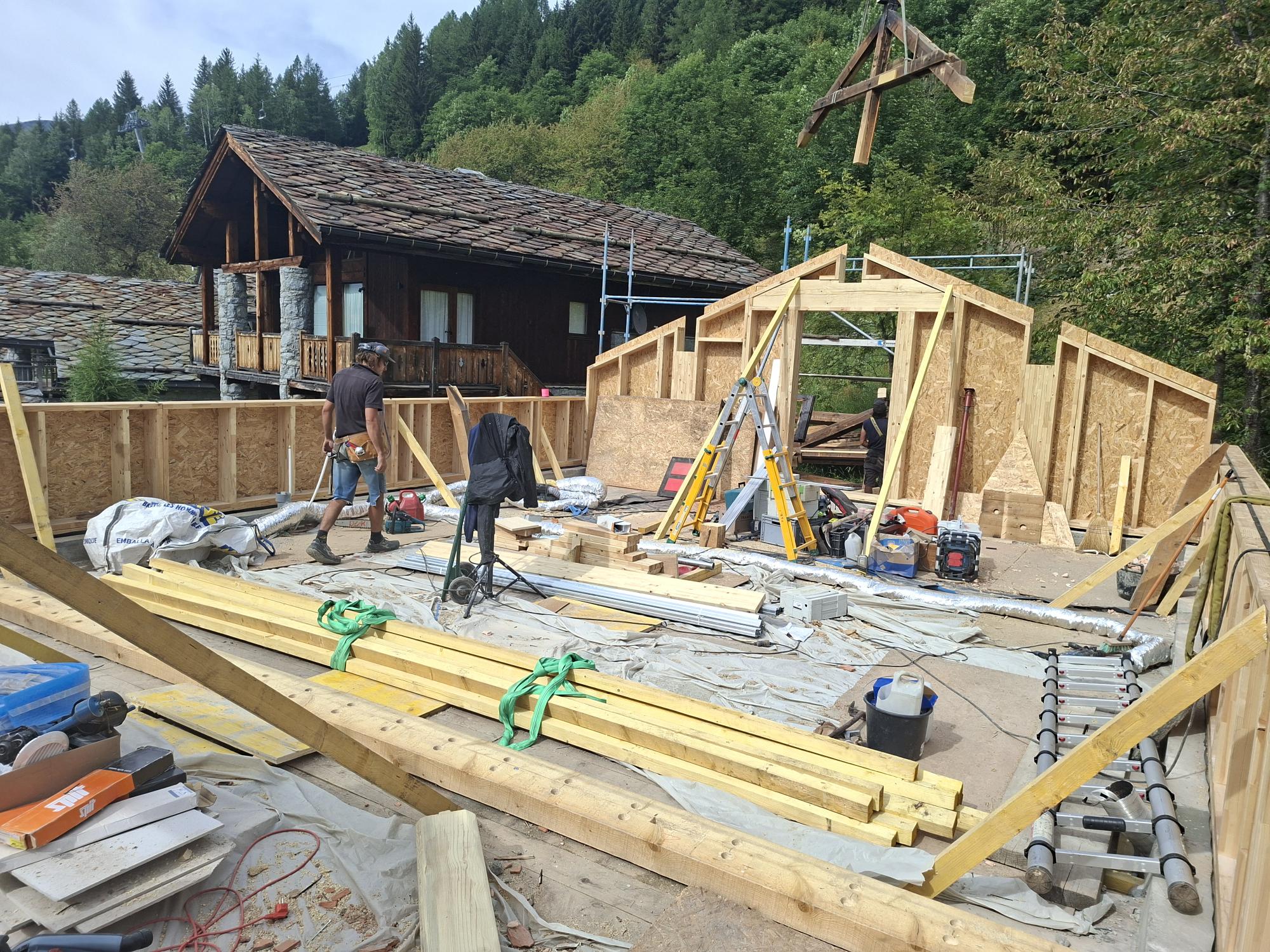 extension verticale chalet